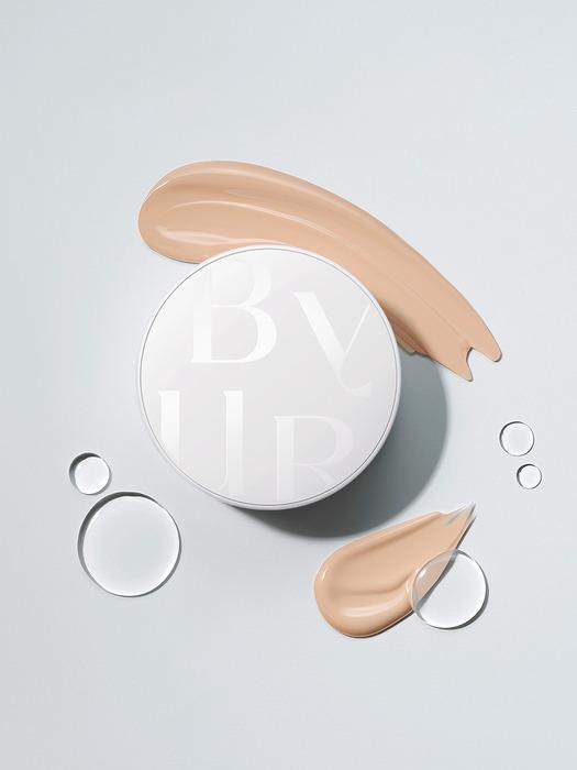 BYUR Serumfit Тональный кушон с сияющим финишем V1 (SPF50 + / PA ++++)