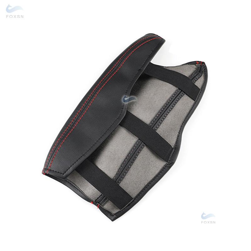 Мягкий кожаный чехол на центральный подлокотник для Honda XRV Vezel H-RV, крышка центральной консоли автомобиля, крышка подлокотника, наклейка, защитная отделка