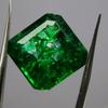 Natural Green Emerald Loose Gemstone Colombian 9 ct Square Cut for Jewelry Making and Crafts