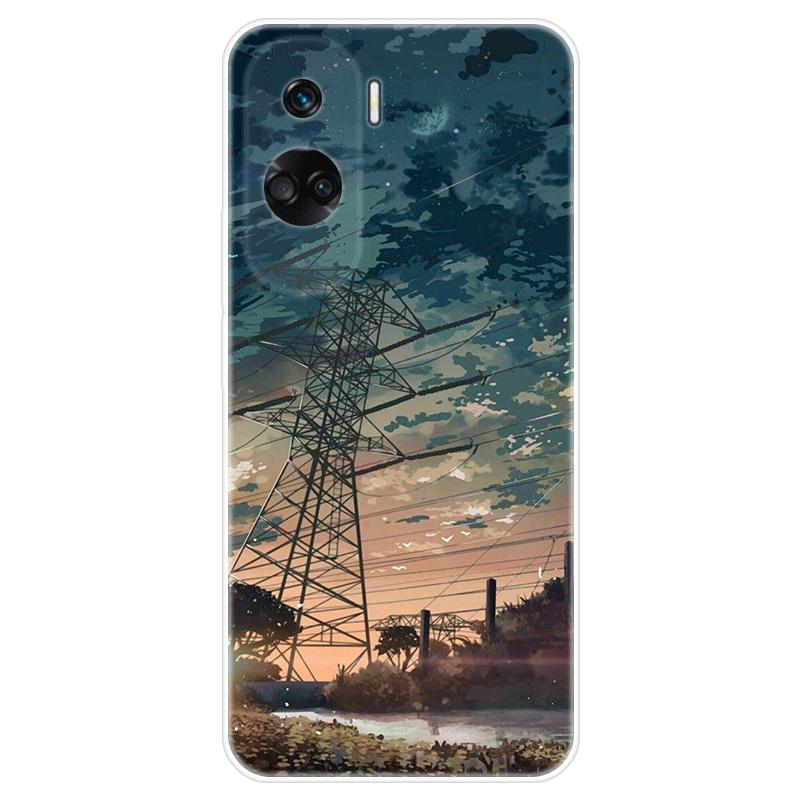 Для Honor 90 lite Honor90 lite чехол Мягкая силиконовая задняя крышка Мультяшный чехол для телефона Модный