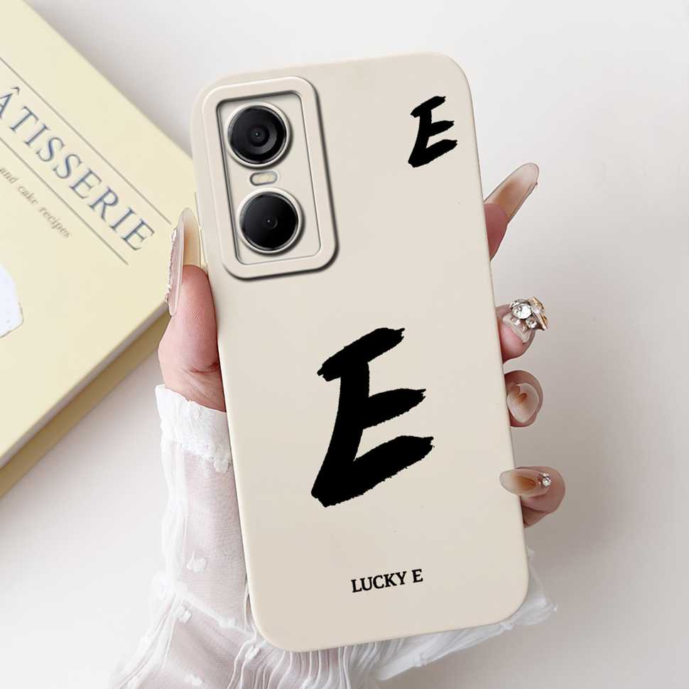Luckly Letters Cover For Tecno Pop 6 Pro Case 2022 Silicone Soft TPU Phone Case For Tecno Pop6 Pop 6 Pro Bumper 6.6"