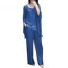 Women 2-Piece Top & Pant Set Crew Neck Shirt Wide Leg Pants Outfit Tracksuit