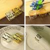 Stainless Steel Napkin Rings for Table Decoration Hollow Pattern Round Napkin Rings