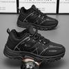 Мужские зимние зимние ботинки, непромокаемые кожаные кроссовки, супер теплые мужские ботинки, уличные мужские походные ботинки, рабочая обувь