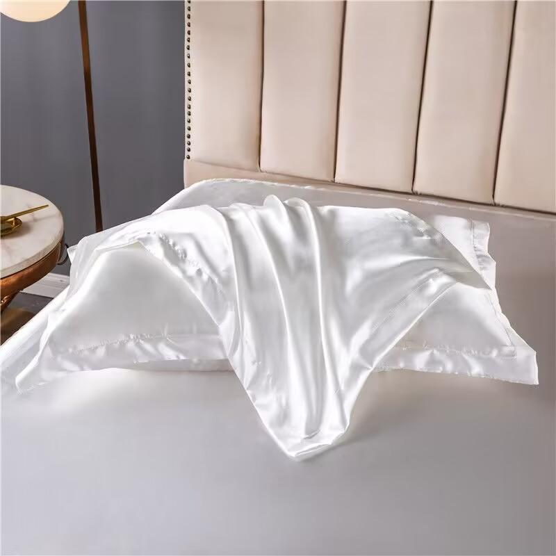 1pcs Man-made Mulberry Silky Pillowcase Pillow Case Cover Satin Home Textile Bedding Hotel Pillowcases