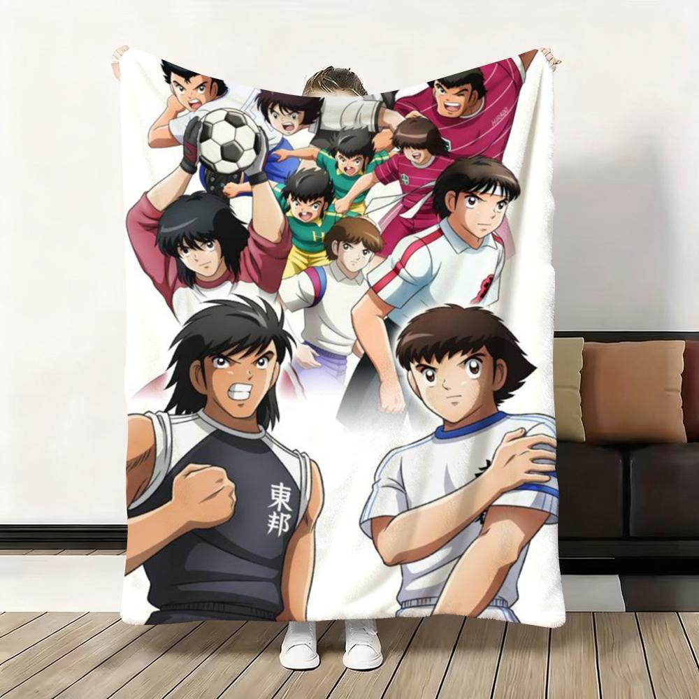 Japanese Anime T-Tsubasa C-Captain Throw Flannel Fluffy Soft Blanket Warm Skin-Friendly Throw For Sofa Bed Office Nap Winter