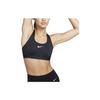 Спортивный бюстгальтер французского кроя с логотипом Swoosh, женское нижнее белье, черный DX6822-010