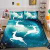 Лидер продаж, комплект пододеяльников, роскошная домашняя постельная одежда, креативное постельное белье, 3D краска с оленем, новая модная наволочка, пододеяльники