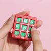 1Pc Mini Interest Tic-Tac-Toe Game Keychain Pendant Puzzle Decompress Xo Spin Chess Game Children'S Toys