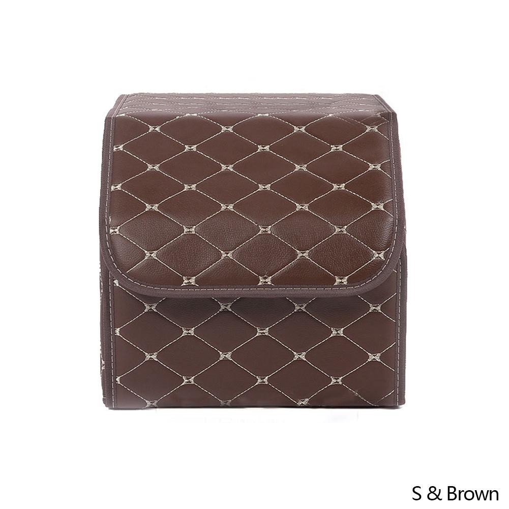 Новый большой вместительный органайзер для багажника автомобиля, многофункциональная сумка для хранения инструментов, кожаная складная сумка для хранения вещей