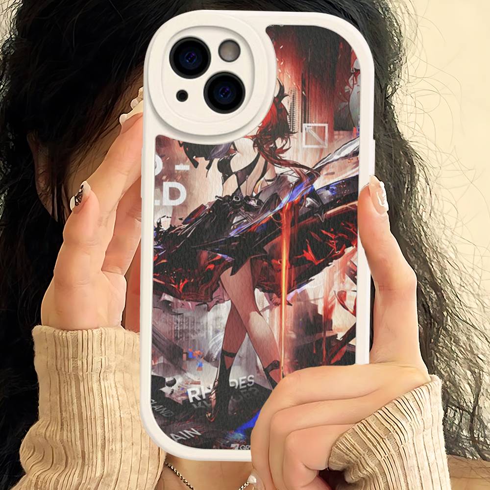 Популярная игра A-Arknights E-Endfield Чехол для телефона For IPhone 16 15 14 13 12 11 Pro Max Plus Мягкий кожаный чехол