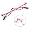 Frame Ultra Light Resin Reading Glasses +1.00~+4.0 Diopter Eyeglasses Half Moon Reading Glasses