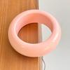Bohemian Round Wide Bracelet Solid Color Retro  Hand Ring Cute Acrylic Bangle  Decoration