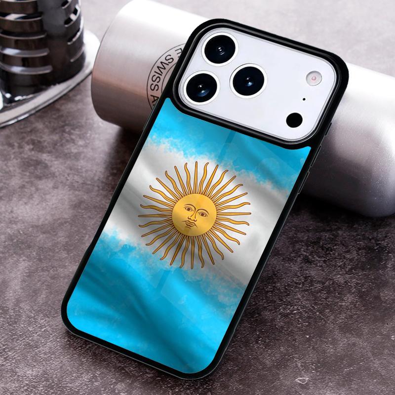 Чехол для телефона с флагом Аргентины для iPhone 17 16 15 14 13 12 11 Pro Max Plus 17Air Мягкий силиконовый чехол