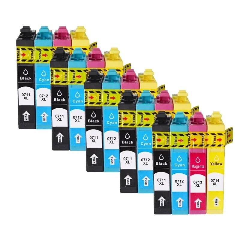 1-5 комплектов 71 0711 T0711 0714 чернильный картридж для принтера EPSON Stylus SX215/SX218/SX400/SX405/SX405WiFi/SX410/SX415/SX510W SX515W
