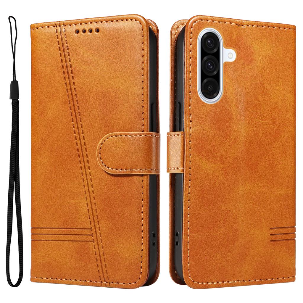 Чехол-кошелек для Samsung Galaxy A56 5G, кожаный чехол для телефона с подставкой, с Т-образными линиями