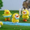 6 шт./компл., мультяшный плащ, миниатюрные миниатюры с уткой, мини-фигурки, сделай сам, сказочное украшение для сада, мох, террариум, микропейзаж