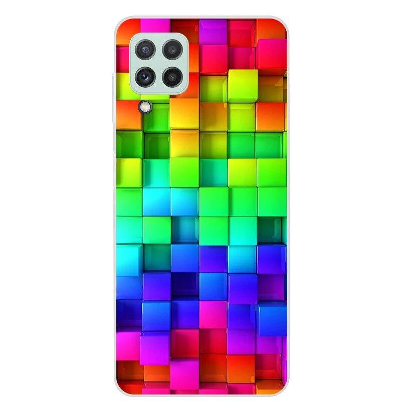 Чехол для Samsung Galaxy M22 M32 4G, задняя крышка для телефона Samsung M22, мягкий чехол для Samsung M32 4G M 22 32, черный чехол из ТПУ 6,4 дюйма