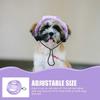 Dog Hat Cotton Puppy Sun Hats for Decoration 3Pcs Set in Purple