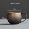 KuBac HoMmi New INS Stoneware Handmade Japanese Style Vintage Coffee Cup Afternoon Tea Ceramic Mug Set Retro Coffee Cup