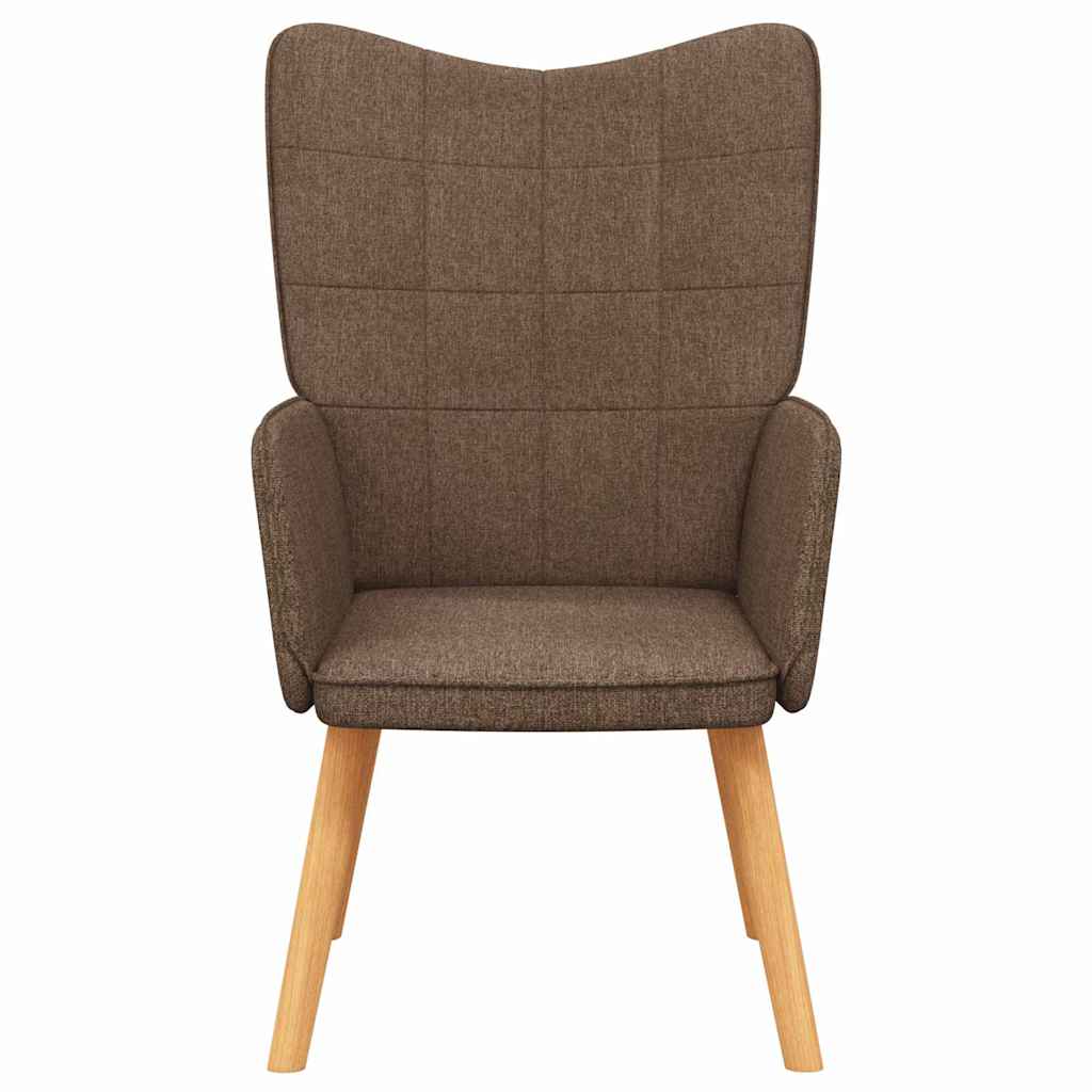 Relax Chair in Brown Fabric