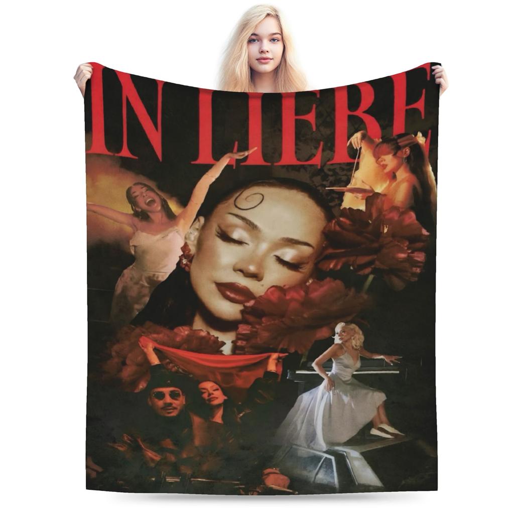 New Arrival Ayliva Singer Tour 2025 Blankets Lightweight Thin Flannel Cozy Throw Blankets Machine Washable