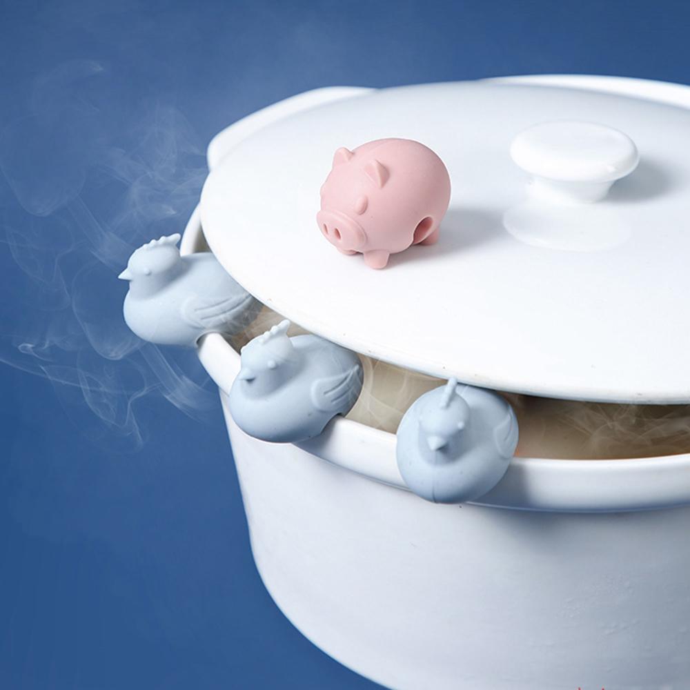 Аксессуары Силиконовые Кулинария Главная Инструмент Предотвращение Перелива Зажимы Крышки Кастрюли Держатель Кастрюли Пробка Для Разлива