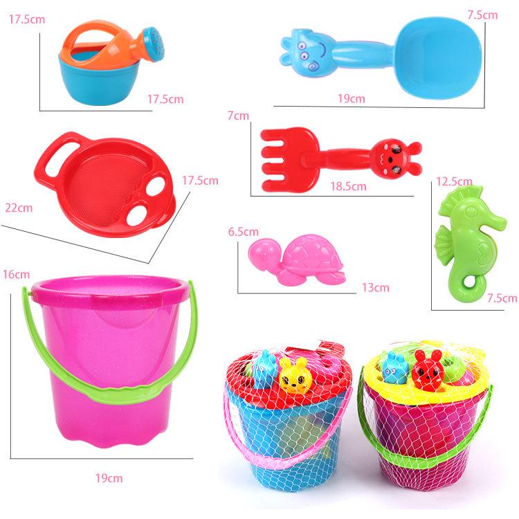 Популярный большой пластиковый пляжный игрушечный автомобиль песочные часы набор для детей - Идеально подходит для игр с песком и водой, купания и отдыха.