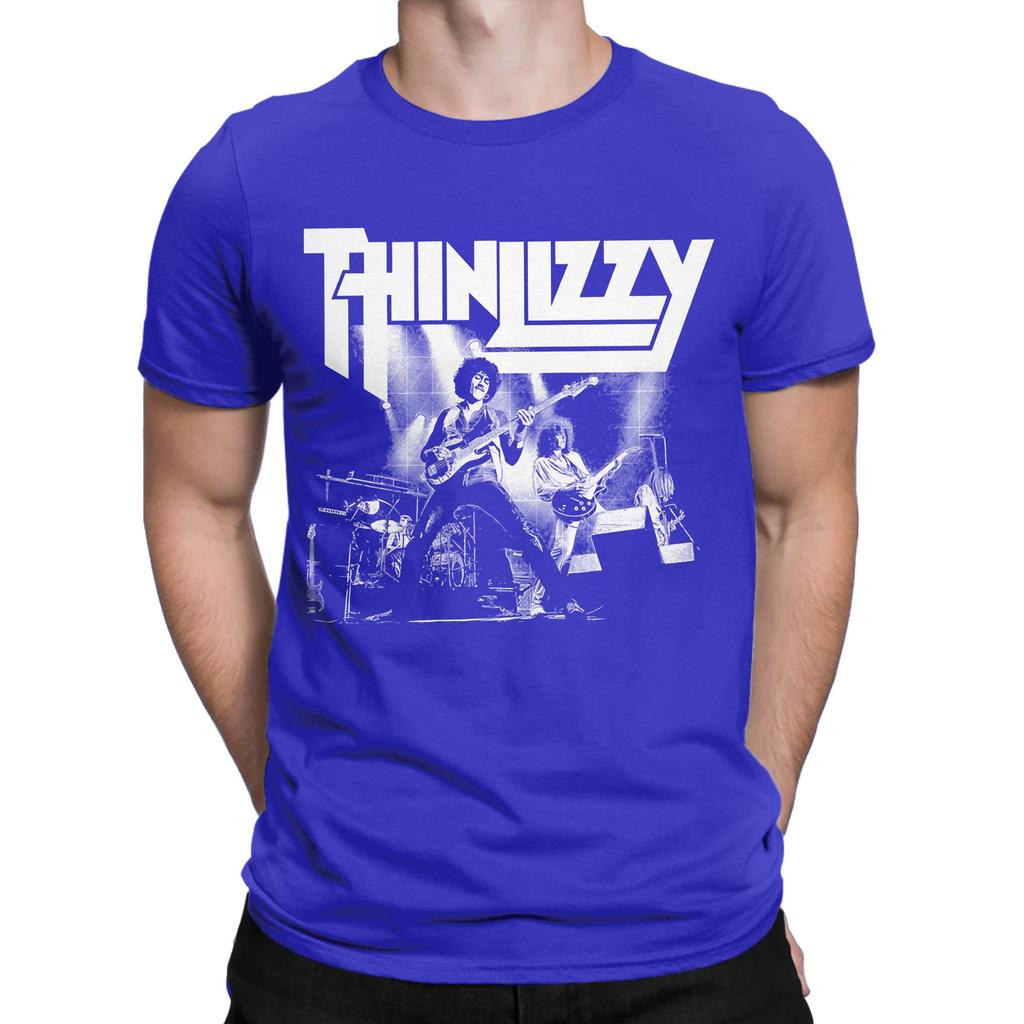Thin Lizzy Novelty 100 Cotton Tshirt Leds Band Zzepelins Tops Tees For Unisex