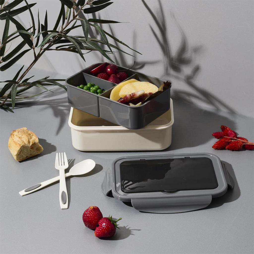 Lunch box Single with cutlery and compartments 2.5