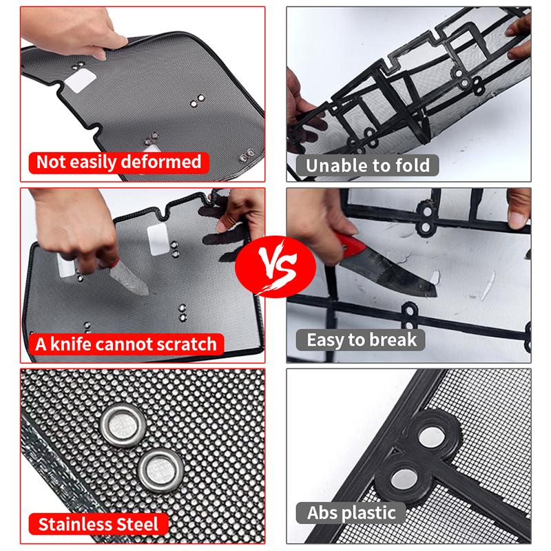Для ToyotaLexus LX470 1998-2007 Автомобильная передняя решетка сетчатая крышка Защита радиатора кондиционера Легкая установка Москитная сетка Аксессуары