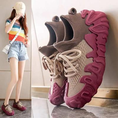 Мода Толстая подошва Демисезон Женская Новая обувь Обувь Повседневные Кроссовки Баскетбольные Кроссовки 47 Размер Спортивный Гиперзверь Сникер