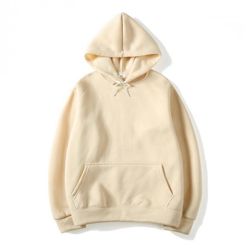 Unisex Hooded Sweatshirt Thick Fleece Lined Oversized Pullover Winter Casual Wear