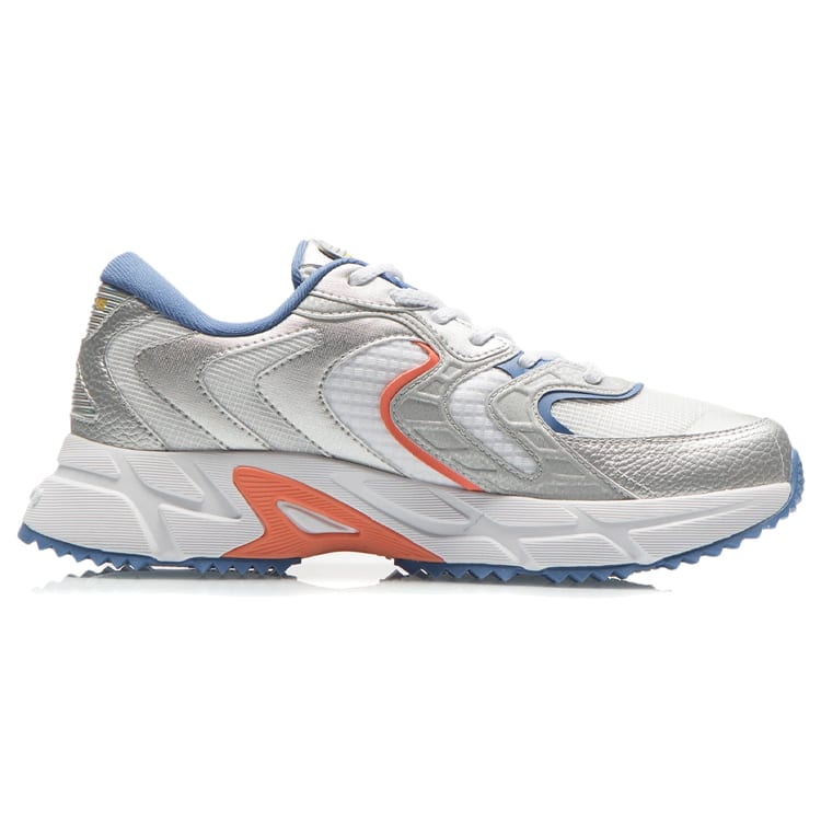 Li Ning Стильные Дышащие Низкие Беговые Кроссовки Мужские Серый Зеленый ARLR013-6