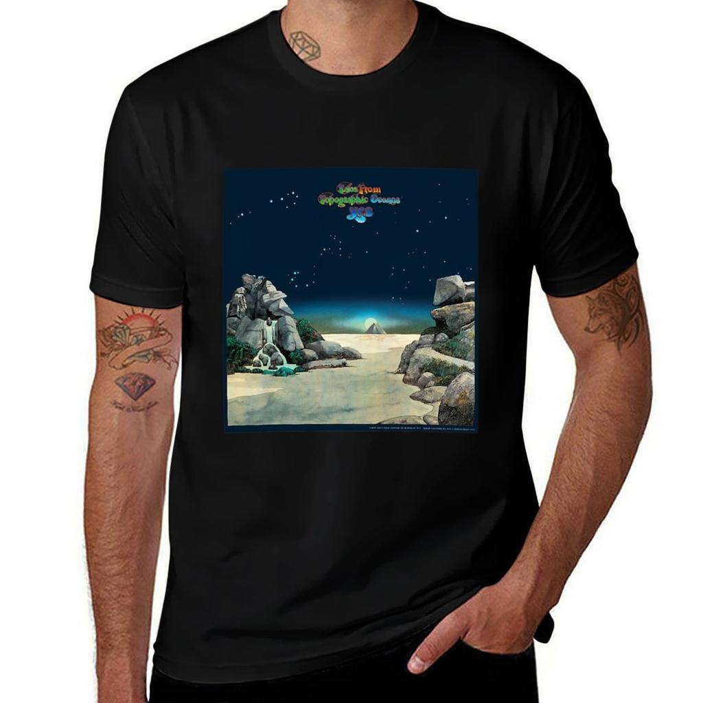 Yes Tales From Topographic Oceans Tshirt Casual Trendy Streetwear Tee Shirt