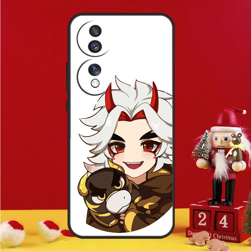 Чехол Genshin Impact Аратаки Итто для Honor Magic 5 6 7 8 Pro Honor 200 400 50 70 90 Lite X8b X8c X9a X9b X9c Win RT Чехол