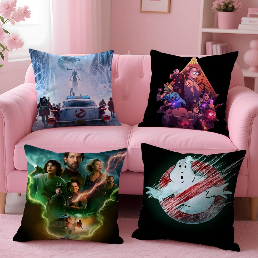 GGhostbusters AAfterlife Cartoon Cushion Cover Pillow Case Soft Friendly Fabric  Concealed Zipper