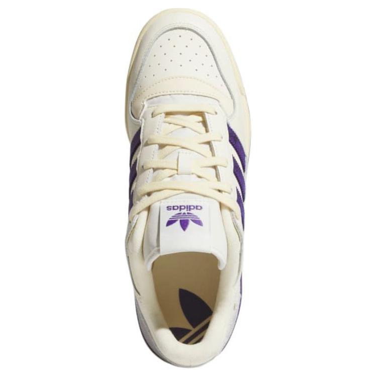 adidas Forum Low CL кремово-белые студенческие фиолетовые мужские кроссовки Warm-Vanilla JI3268