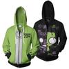 Costume Zim Invader Printed Men Zipper Sweater Hoodie Sweatshirt Jacket Coat