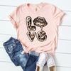(Asian Size)Women Print Tee Lip Letter Trend Style Cute Top Short Sleeve Fashion T Shirt Clothing Casual Lady Female Graphic T-shirt
