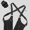 Double Shoulder Strap Men's Chest Rig Bag Multi-Pocket Outdoor Anti-Theft Tactical Fishing Bag Waterproof PU Multi-Purpose Pack
