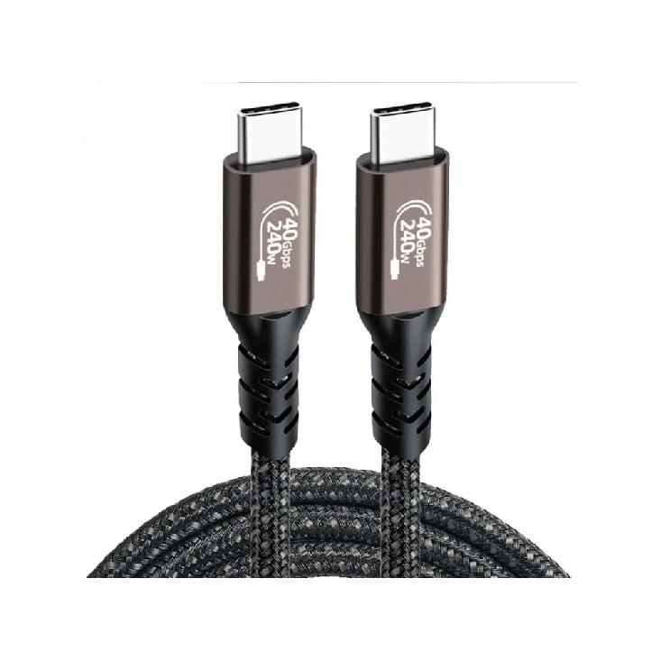 USB 4 Thunderbolt 4 Elbow USB Cable 40Gbps PD240W 5A 8K Type C Cable Data Transfer Fast Charging For M1 Macbook VR Oculus Quest
