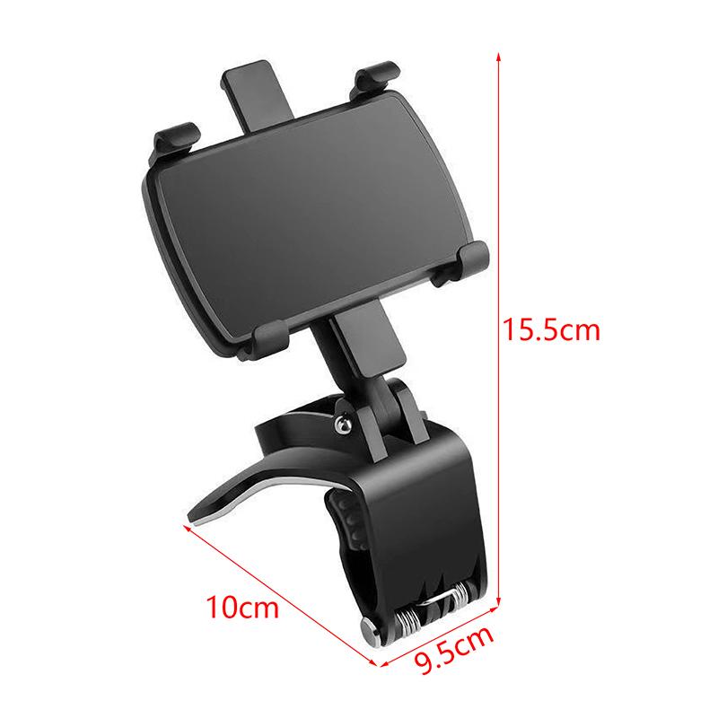 Держатель телефона на приборную панель автомобиля Подставка для мобильного телефона Вращающиеся автомобильные зажимы Кронштейн для смартфона Солнцезащитный козырек Крепление для зеркала Поддержка
