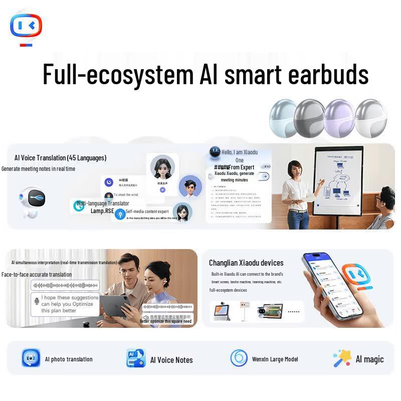 Беспроводные Bluetooth-наушники Xiaodu S200 с оголовьем для спорта