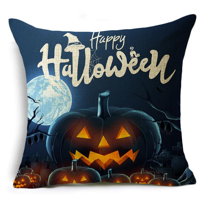 Чехол на подушку для Хэллоуина, темная луна, ночь, праздничная атмосфера, украшение для дивана, поясная подушка, чехол для подушки 40*40 см/45*45 см/50*50 см