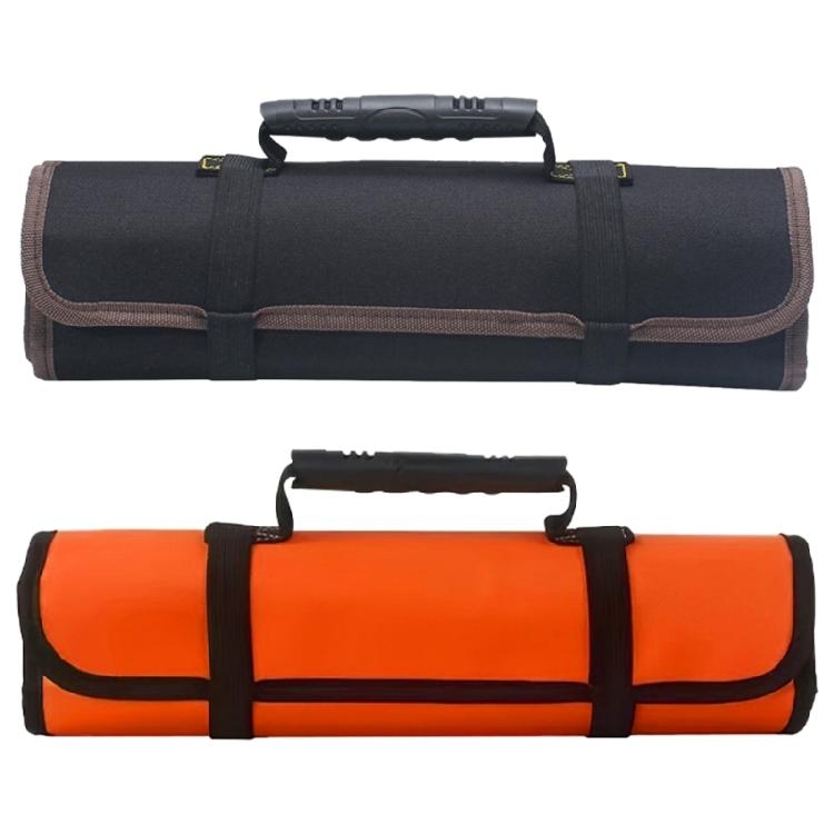 Professional Tool Roll Organizers With Secure Closure&Convenient Carry Handle Suitable For Tradespeople, Organized Work