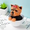 Домашний Декор Милая Собака из Смолы Стол Декор Гостиной Симуляция Собаки на Столе статуэтки собак из смолы милая собака домашний декор