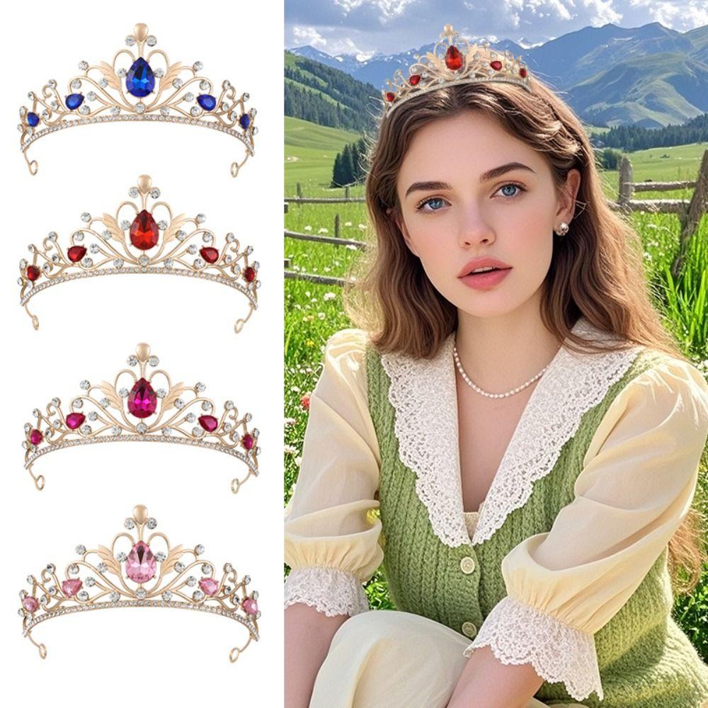 Сверкающая барочная корона для конкурса красоты, роскошная тиара королевы, принцессы, аксессуары для волос, свадебная корона, день рождения