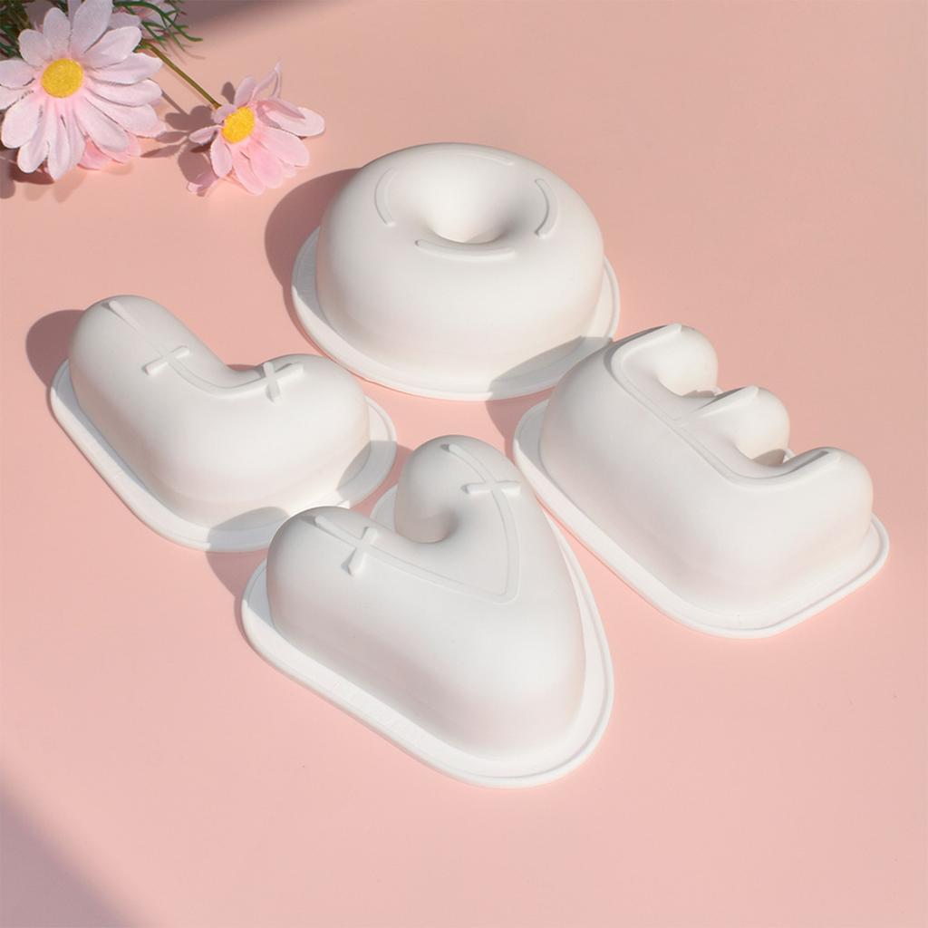 Силиконовые кольца в форме букв, форма для выпечки муссового торта на День святого Валентина, идеально подходят для изготовления шоколада и конфет