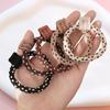 4/5Pcs Hair Ring Stretchy High Elasticity Contrast Teens Hair Tie Band Rope Ponytail Holder Hair Accessories